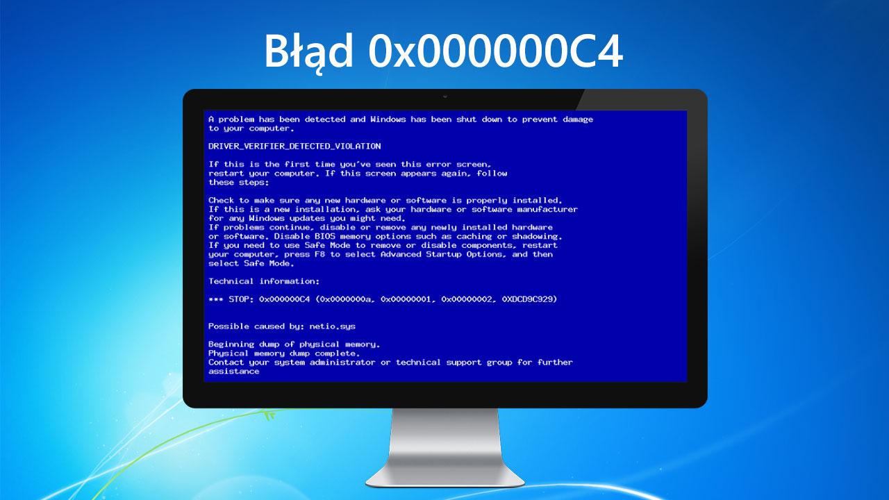 Błąd 0x000000C4 w Windows 7 na procesorach AMD