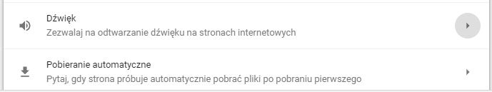 Wejdź do opcji dźwięku w CHrome