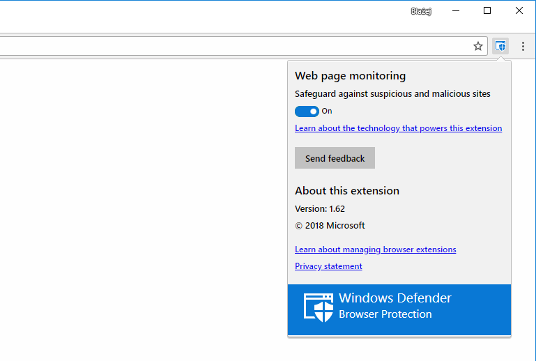 Windows Defender Browser Protection