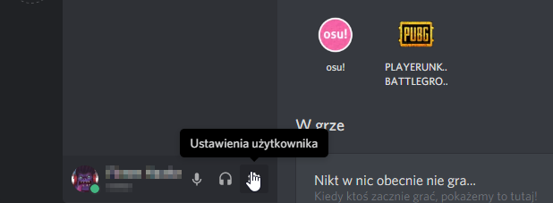 Wejdź do ustawień Discorda