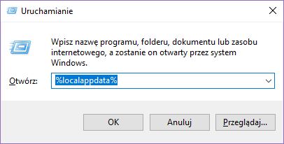 Uruchom polecenie %localappdata%