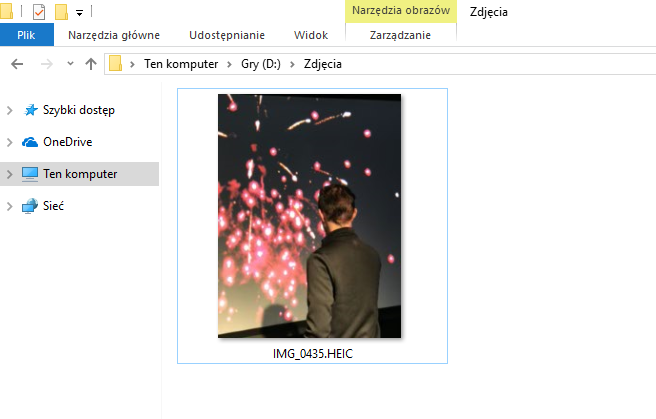 Zdjęcie HEIC w Windows