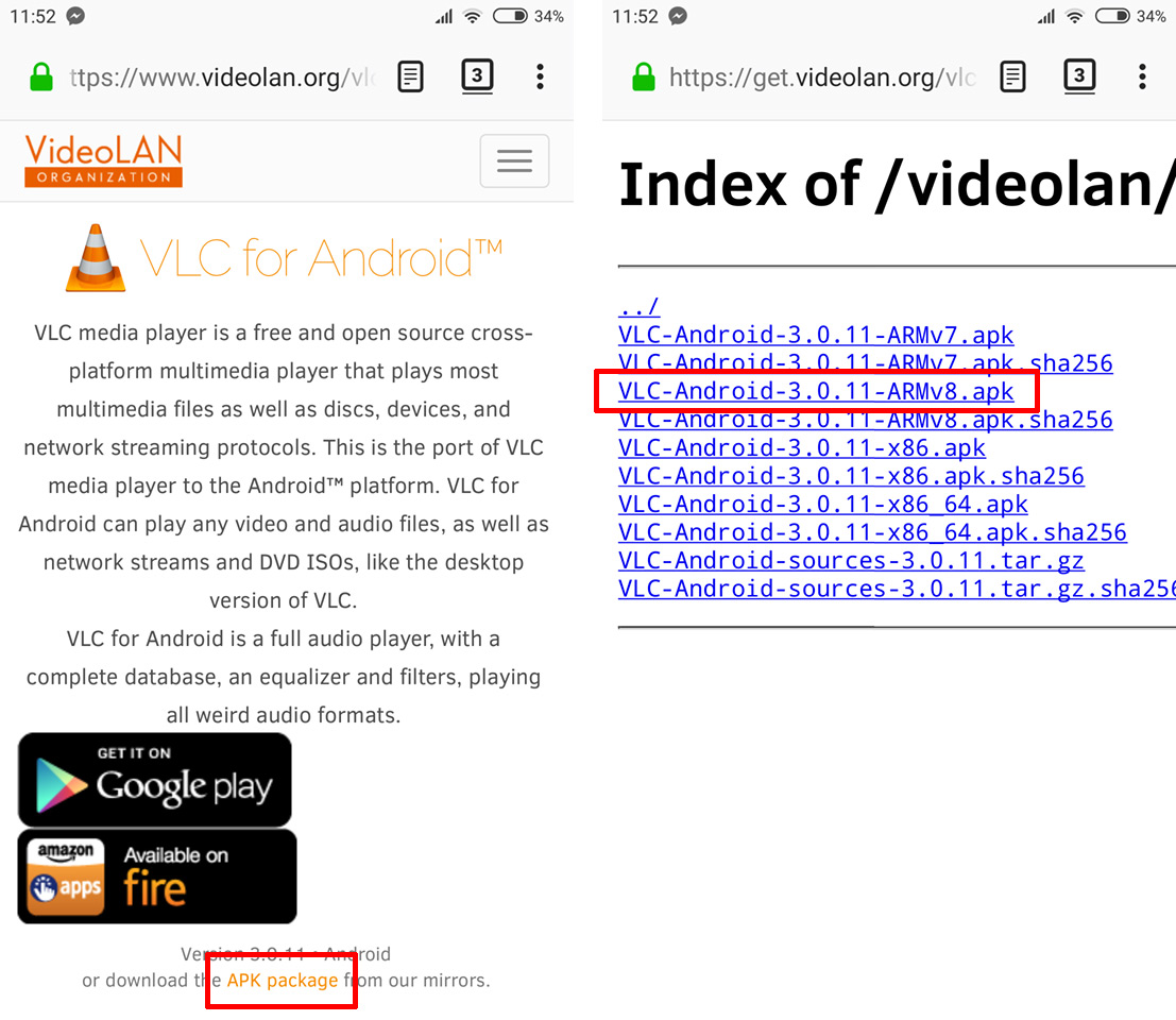Pobierz VLC w pliku APK z oficjalnej strony