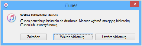 Utwórz bibliotekę iTunes