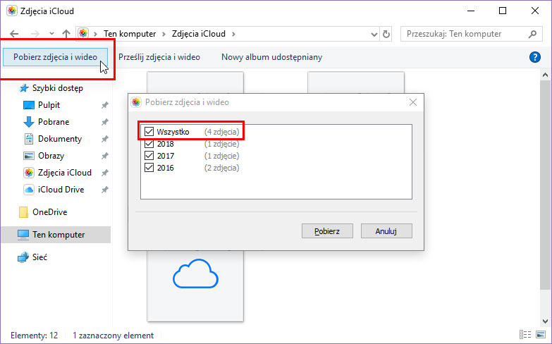 Jak Pobrac Wszystkie Zdjecia Z Icloud Na Komputer Z Windows