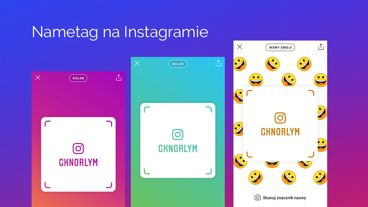 Instagram - jak stworzyć nametag?
