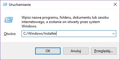 Otwórz folder Installer