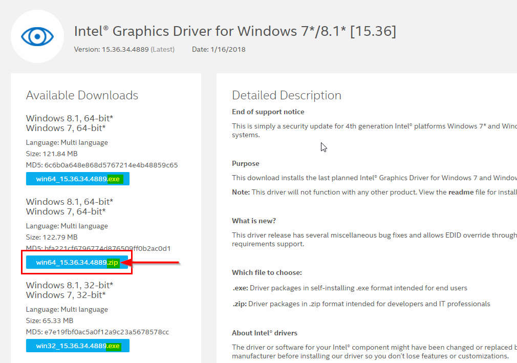 Pobierz sterowniki Intel Graphics