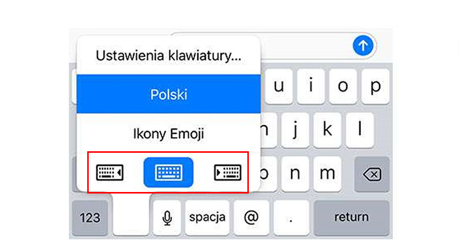 iPhone - włączanie trybu pisania jedną ręką