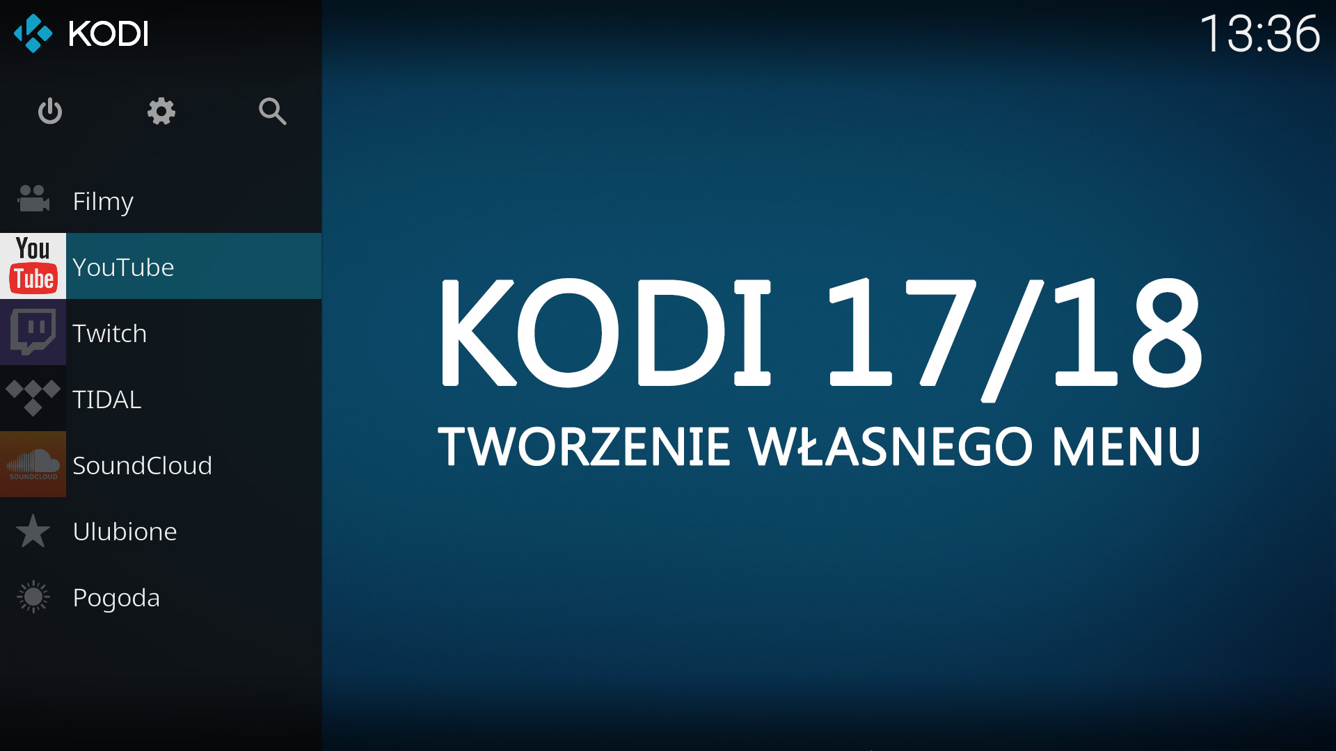 Tworzenie własnego menu w KODI