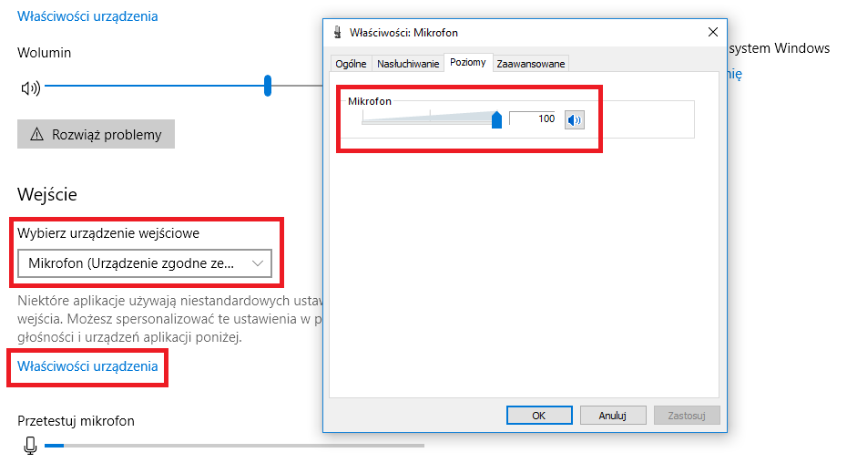 Sprawdź głośność mikrofonu w Windows 10