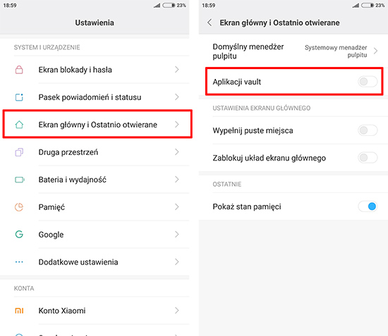 MIUI 9 - wyłączanie przewodnika