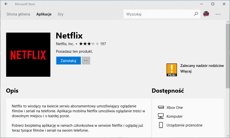 Pobierz Netflix dla Windows 10