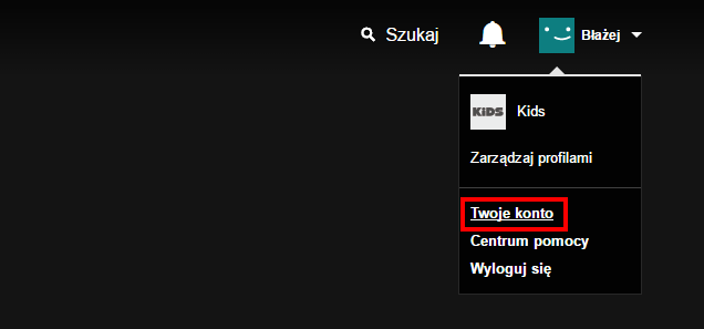 Wejdź do ustawień swojego profilu