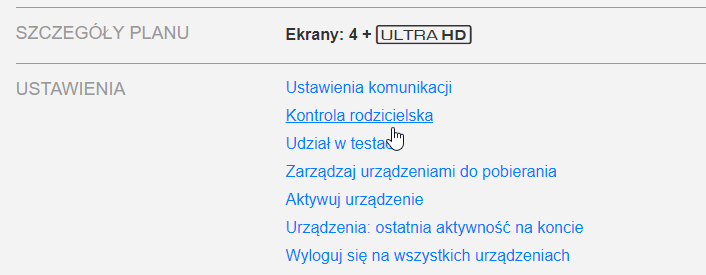 Wejdź do ustawień kontroli rodzicielskiej