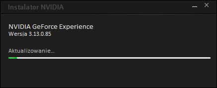 Aktualizacja NVIDIA GeForce Experience