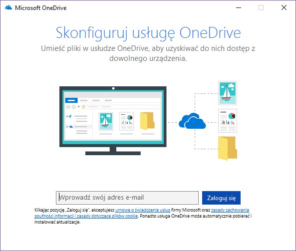 Skonfiguruj OneDrive
