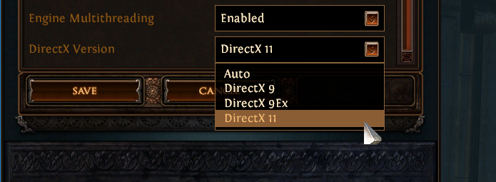 Ustaw DirectX 11 w Path of Exile