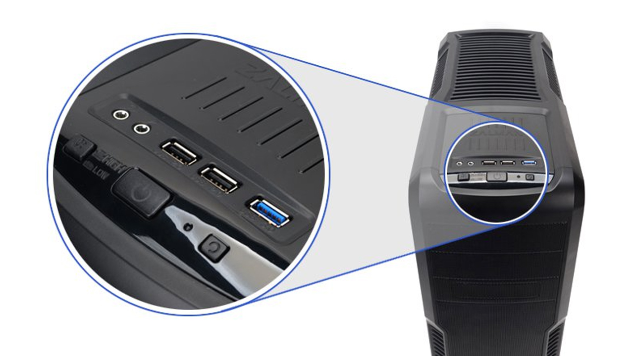 Podłączanie przedniego panelu USB i Audio do płyty głównej