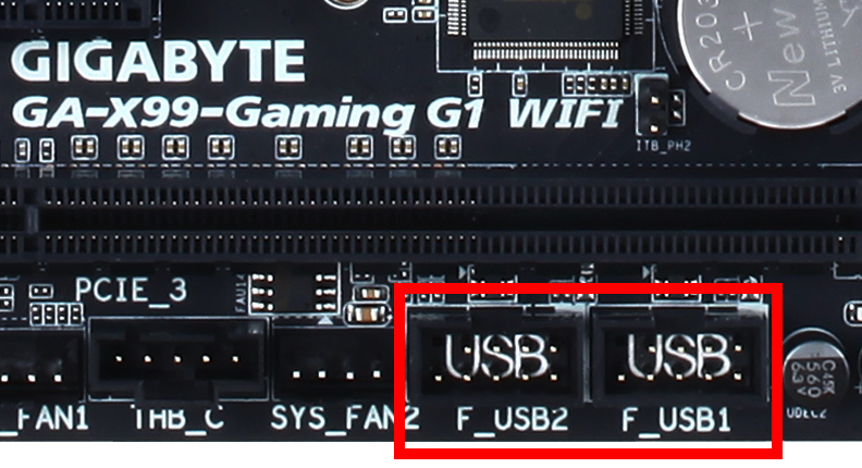 Złącze USB 2.0 na płycie głównej