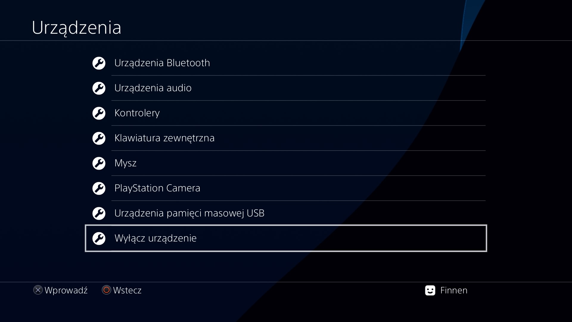 Wyłącz pada w PS4 za pomocą głównych ustawień konsoli