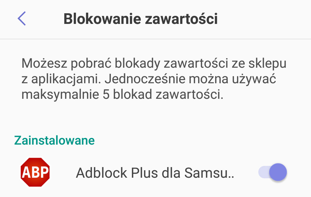 Włącz dodatek blokujący reklamy