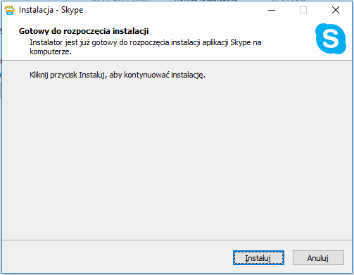 Skype - instalacja