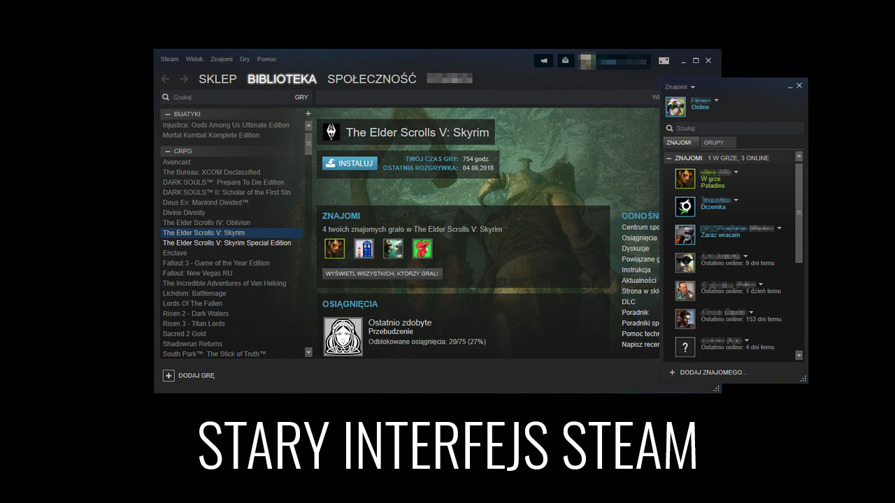 Jak przywrócić stary interfejs Steam