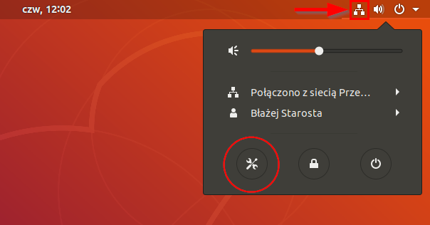 Wejdź do opcji Ubuntu