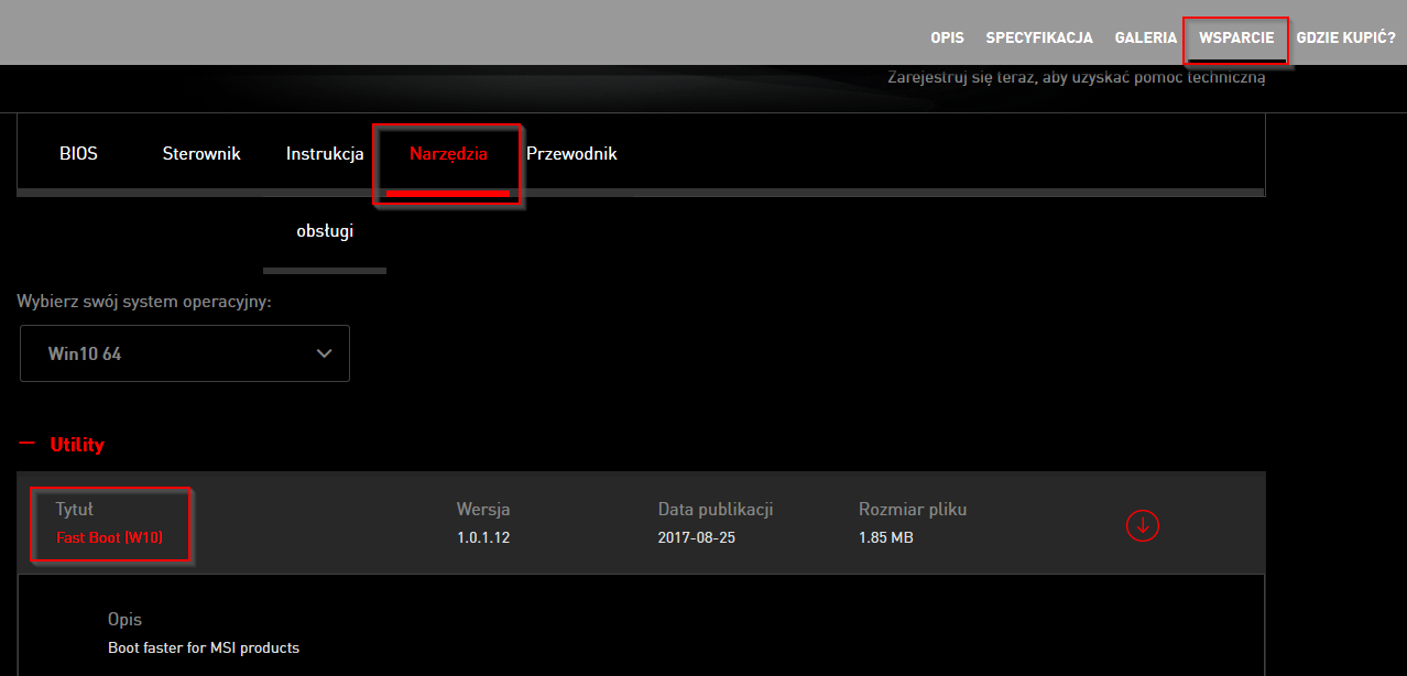 Pobierz MSI Fastboot