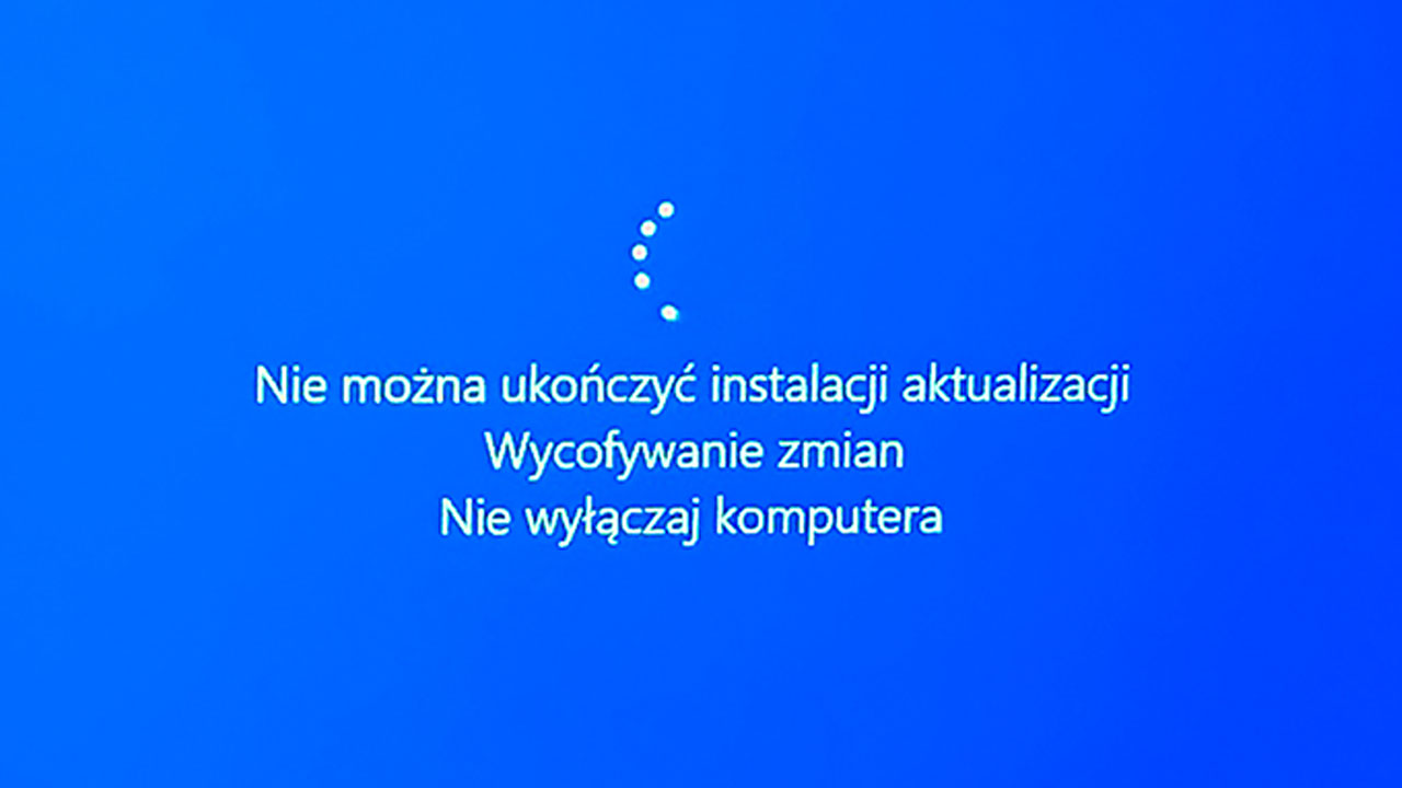 Jak rozwiązać problem z wycofywaniem zmian aktualizacji w Windows 10