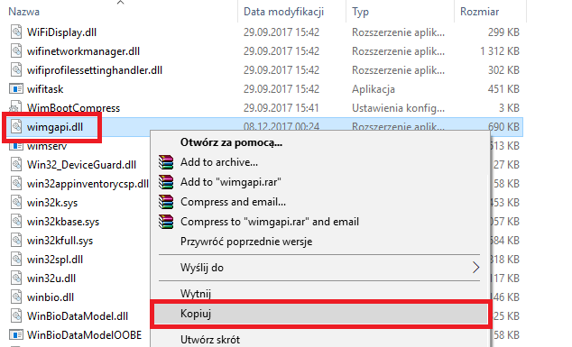 Skopiuj plik wimgapi.dll