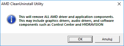 Usuwanie sterowników AMD