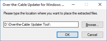 Instalacja Over-the-Cable Updater Tool