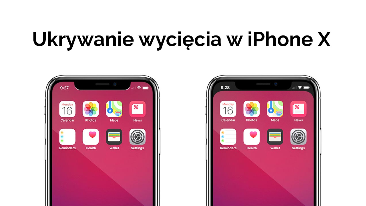 Jak ukryć wycięcie w iPhone X