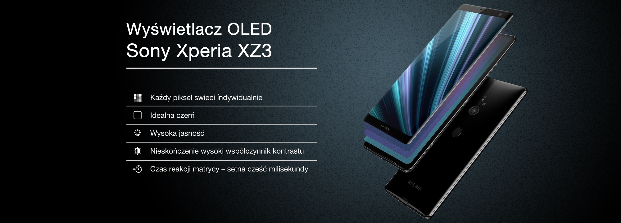 OLED - nowa jakość obrazu w Xperia XZ3