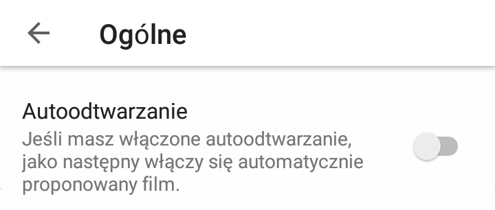 Wyłączanie autoodtwarzania na YouTube w Androidzie