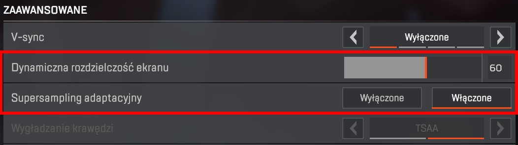 Opcje dynamicznej rozdzielczości w Apex Legends