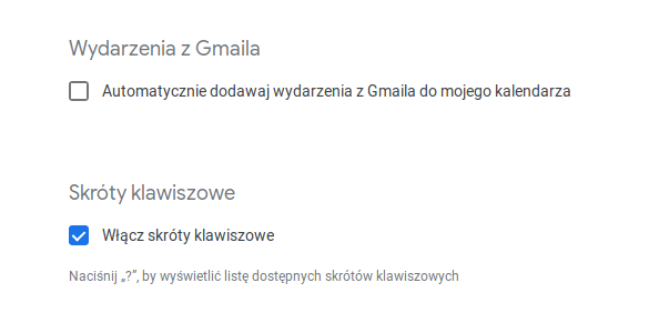 Wyłącz dodawanie zaproszeń z Gmaila do Kalendarza Google