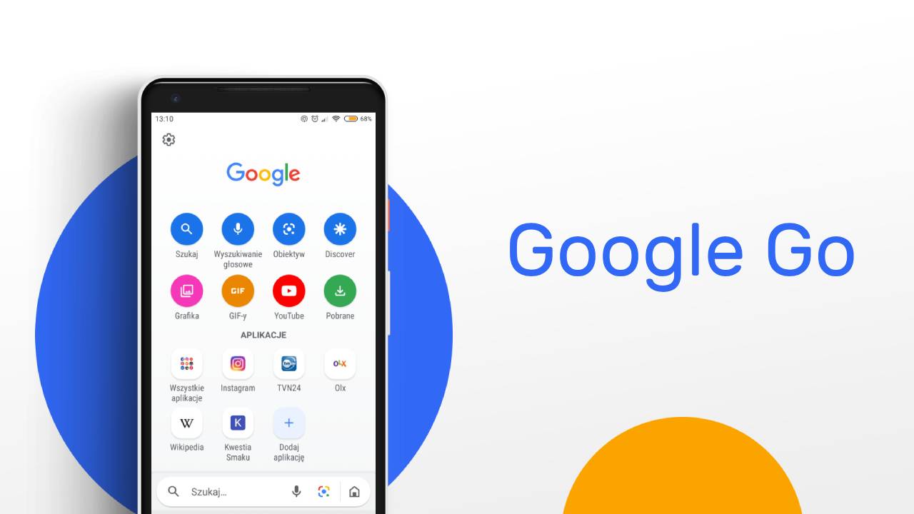Google Go zamiast klasycznej aplikacji Google