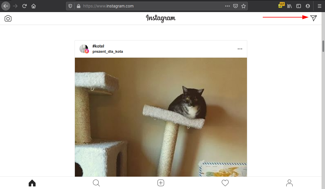 Mobilny Instagram w Firefox na PC