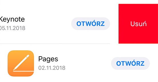 Usuń aplikację z App Store