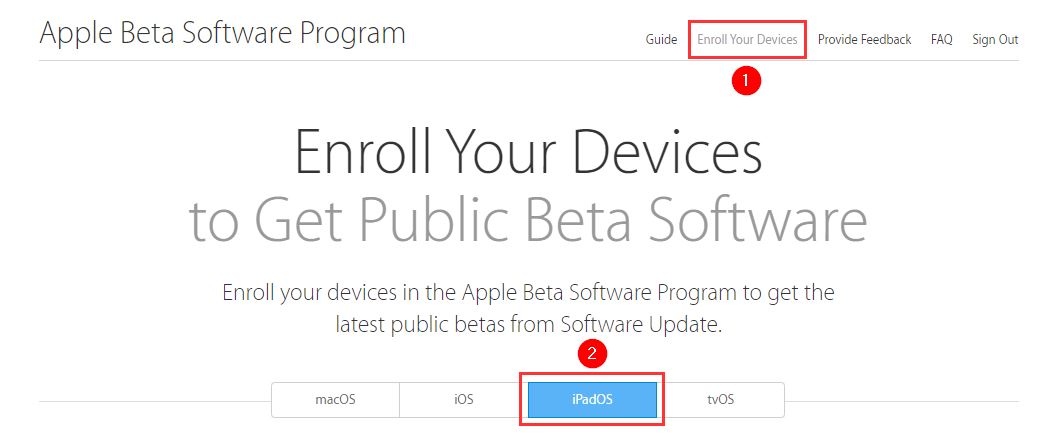 Przejdź do opcji Enroll your Device