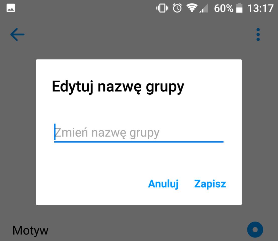 Wpisz nową nazwę grupy