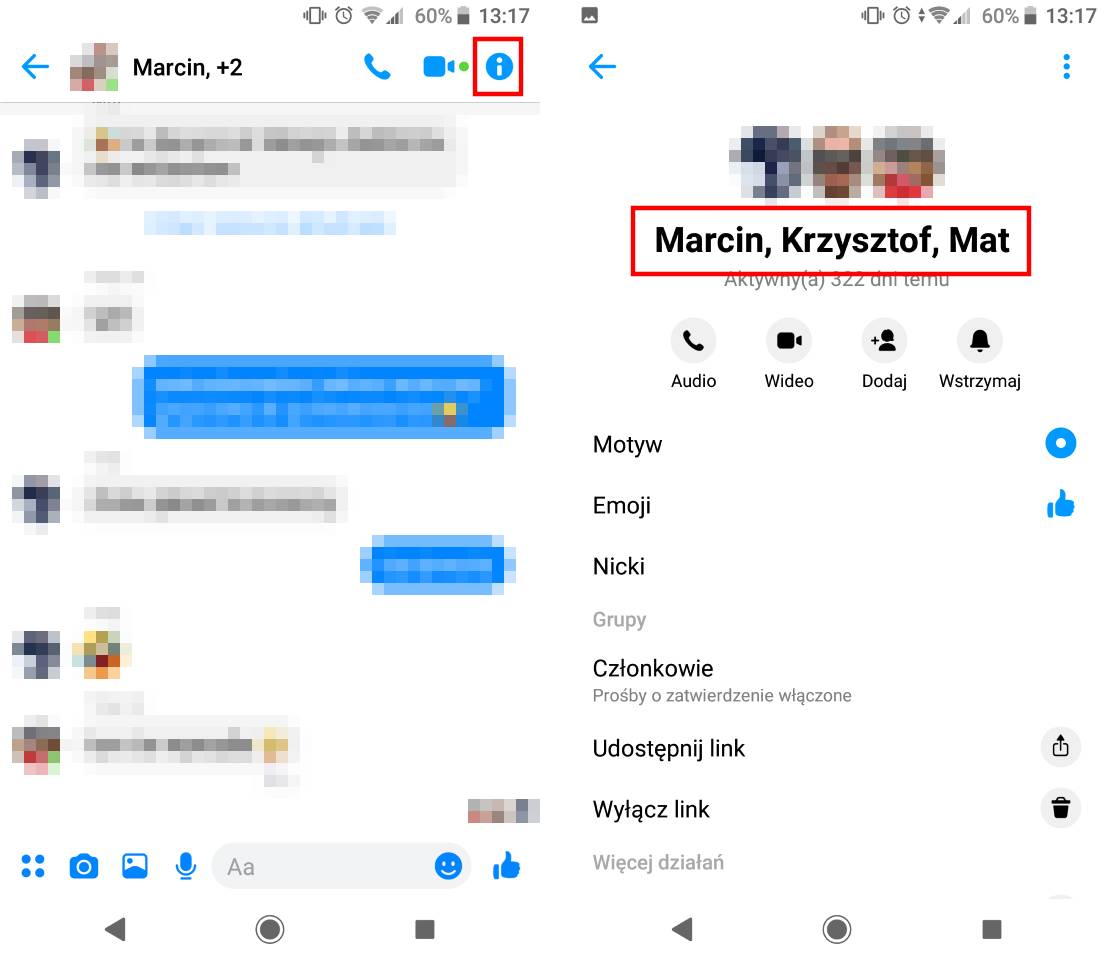 jak znaleźć grupy na messengerze