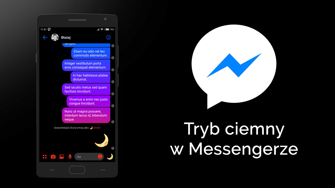 Jak włączyć tryb ciemny w Messengerze