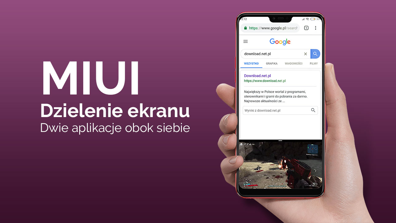 Dzielenie ekranu w MIUI i uruchamianie dwóch aplikacji obok siebie