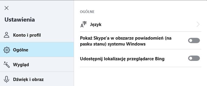 Wyłącz ikonę Skype dla Windows 10