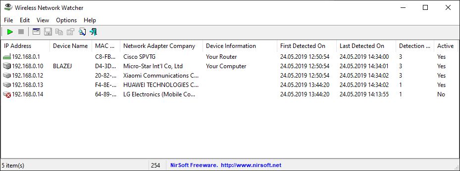 Wireless Network Watcher