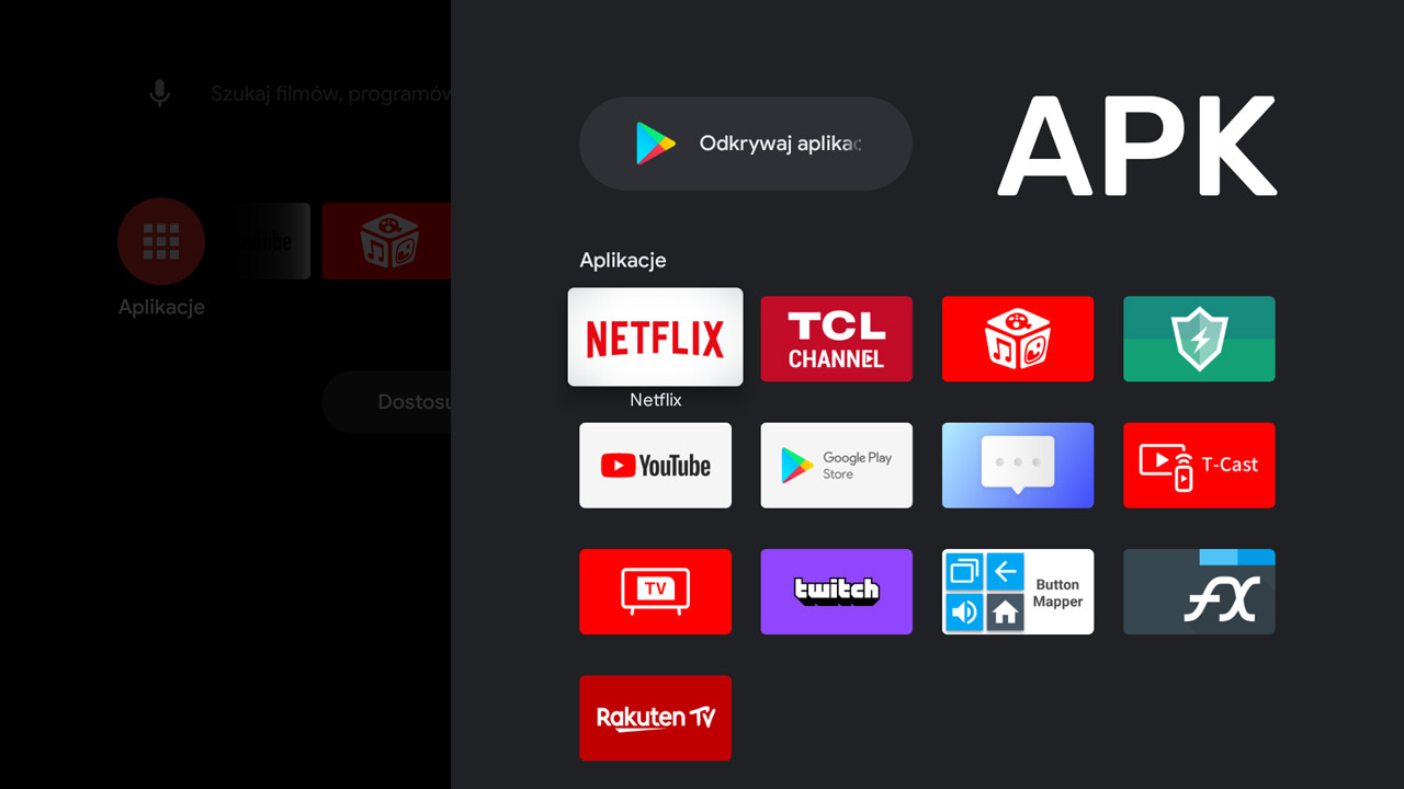Jak zainstalować APK w Android TV